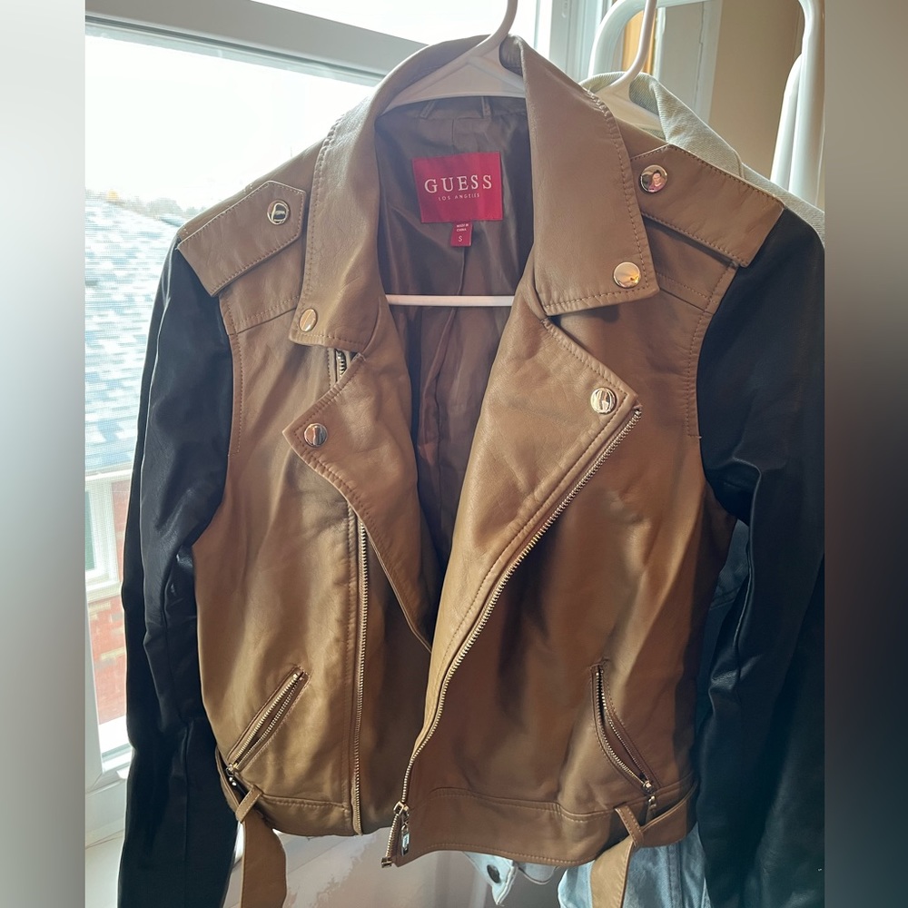 Guess - Faux Leather Jacket - size small